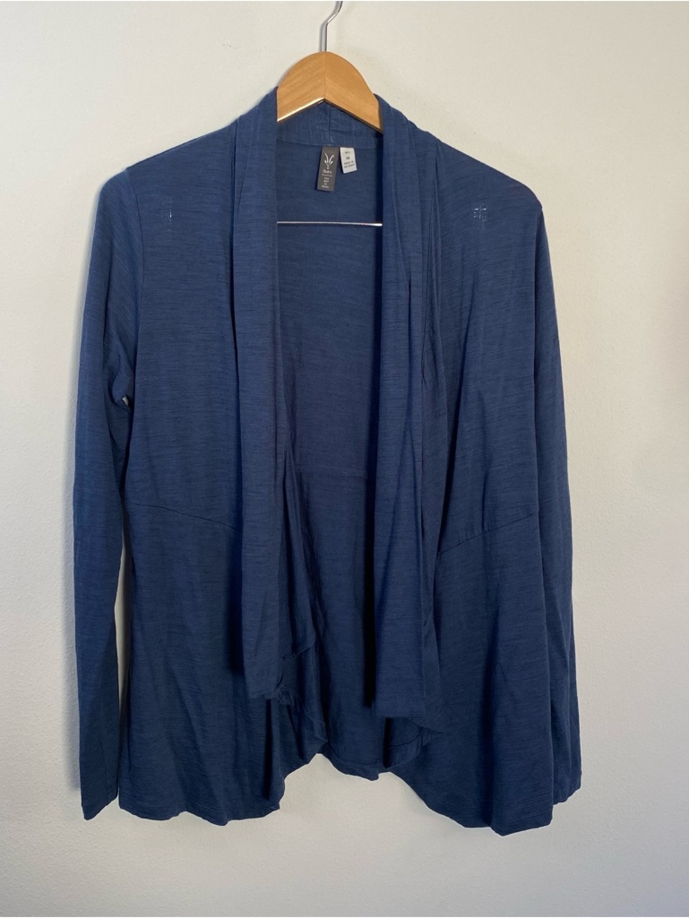 Ibex 100% Merino Wool Cardigan Sweater Blue Women’s Medium